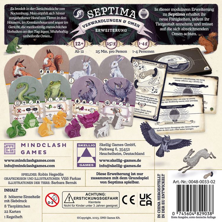 Produktbild: Heged&uuml;s, R: Septima - Verwandlungen und Omen