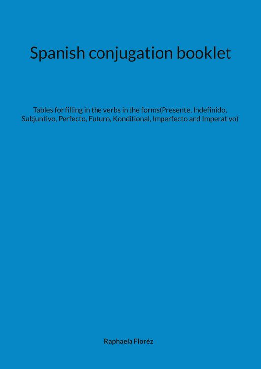 Produktbild: Spanish conjugation booklet