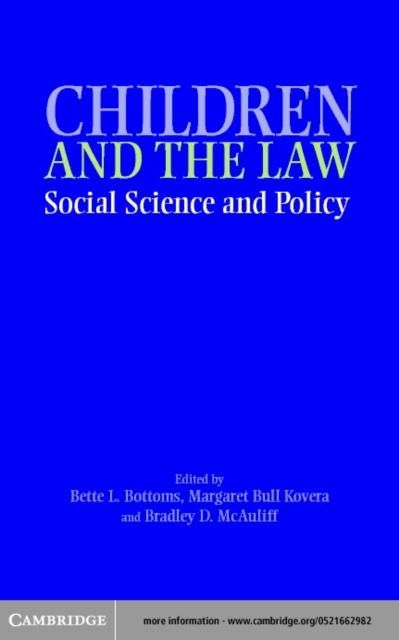 Produktbild: Children, Social Science, and the Law