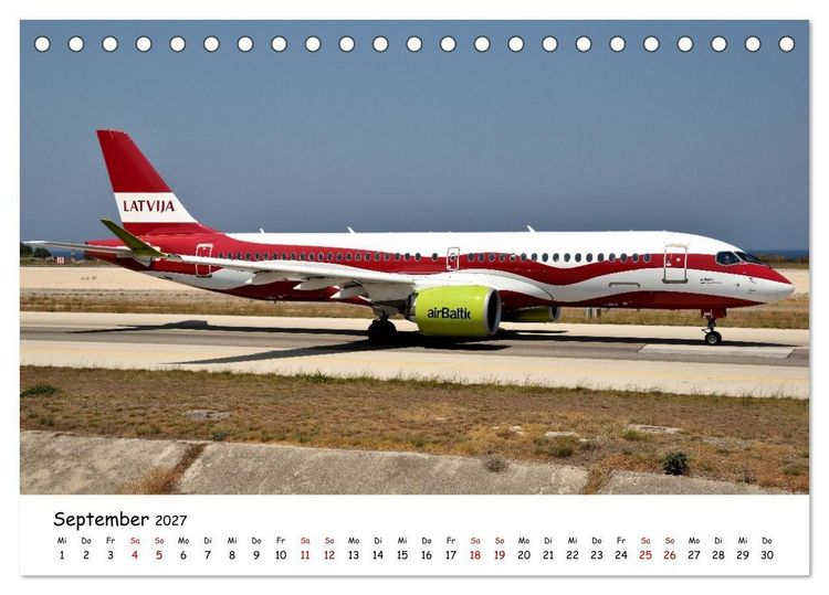 Produktbild: Faszination Luftfahrt Vielfalt zwischen Himmel und Vorfeld (Tischkalender 2027 DIN A5 quer), CALVENDO Monatskalender