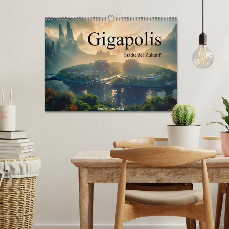 Produktbild: Gigapolis (Wandkalender 2026 DIN A3 quer), CALVENDO Monatskalender