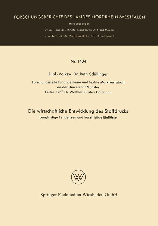Produktbild: Die wirtschaftliche Entwicklung des Stoffdrucks