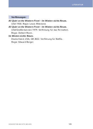 Im Westen Nicht Neues Inhaltsangabe 'Im Westen nichts Neues von Erich Maria Remarque - Textanalyse und