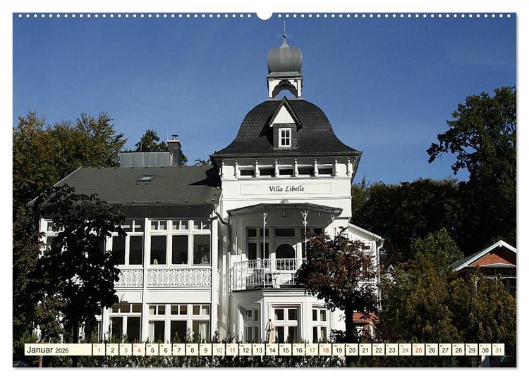 Produktbild: Historische B&auml;derarchitektur R&uuml;gen (Wandkalender 2026 DIN A2 quer), CALVENDO Monatskalender