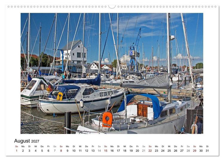 Produktbild: Schleswig und die Schlei - von Schloss Gottorf bis Schleim&uuml;nde (Wandkalender 2027 DIN A2 quer), CALVENDO Monatskalender