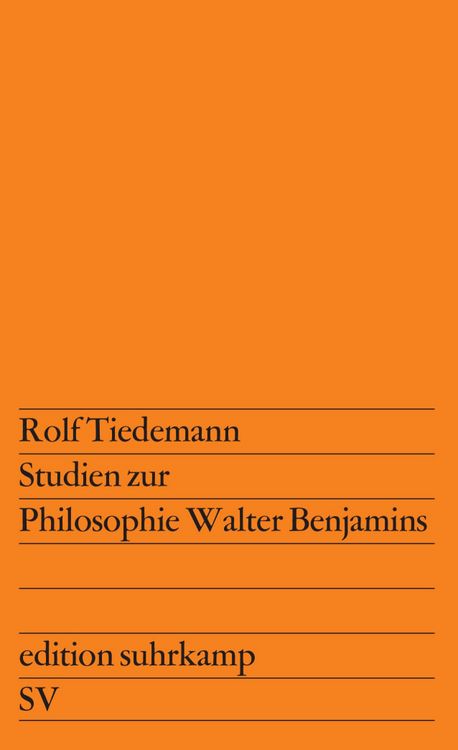 Produktbild: Studien zur Philosophie Walter Benjamins