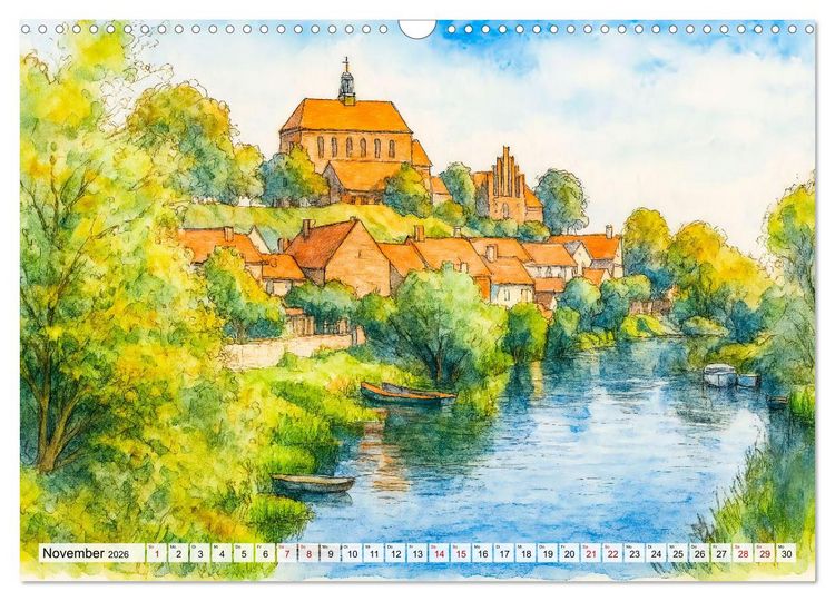 Produktbild: Bilder der Havelregion - Impressionen zwischen Brandenburg und Havelberg (Wandkalender 2026 DIN A3 quer), CALVENDO Monatskalender