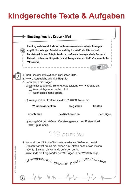 Produktbild: Erste Hilfe f&uuml;r kleine Helden