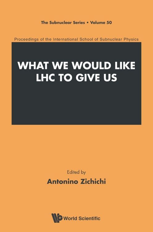 Produktbild: WHAT WE WOULD LIKE LHC TO GIVE US