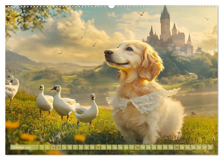 Produktbild: Pfoten Magie (Wandkalender 2026 DIN A2 quer), CALVENDO Monatskalender