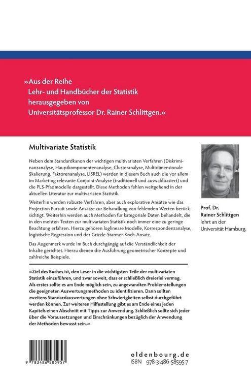 Produktbild: Multivariate Statistik