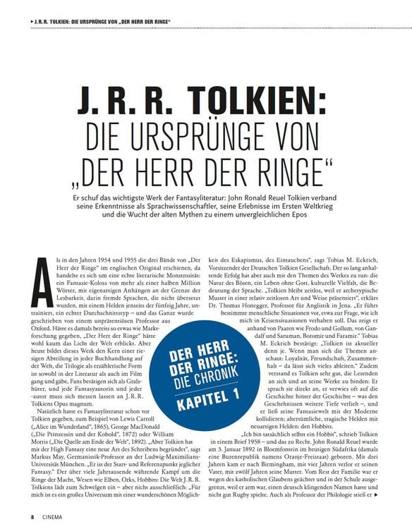 Produktbild: Cinema pr&auml;sentiert: Der Herr der Ringe - Die Chronik