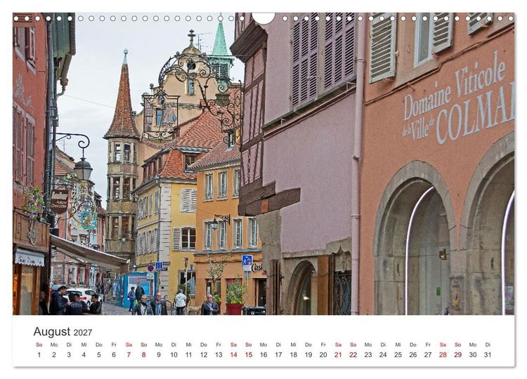 Produktbild: Elsass - von Stra&szlig;burg bis Colmar, zwischen Rhein und Vogesen (Wandkalender 2027 DIN A3 quer), CALVENDO Monatskalender