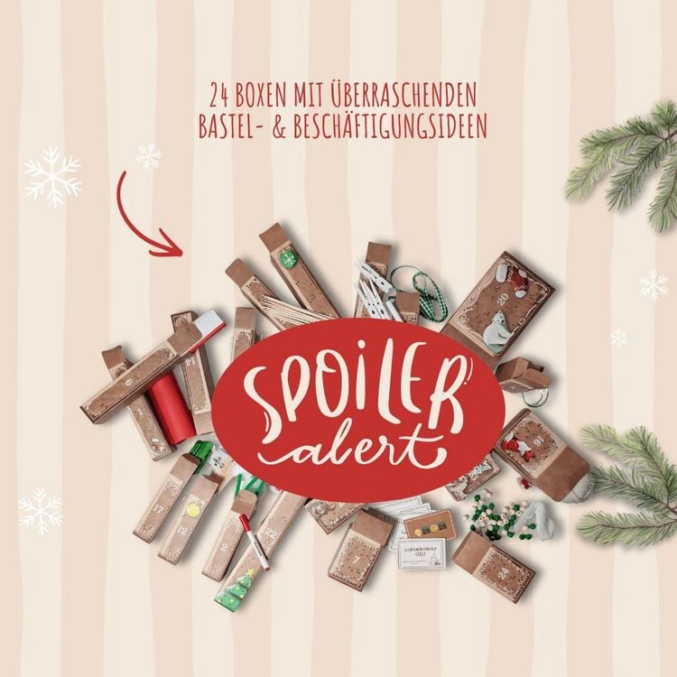 Produktbild: Bastel-Adventskalender f&uuml;r die ganze Familie - Dein kreativer DIY-Adventskalender mit 24 T&uuml;rchen voller Bastel- und Besch&auml;ftigungsideen
