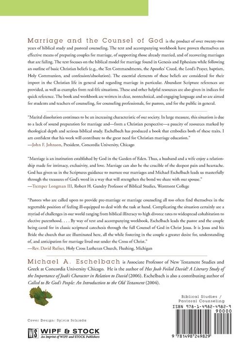 Produktbild: Marriage and the Counsel of God Workbook