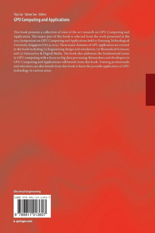 Produktbild: GPU Computing and Applications