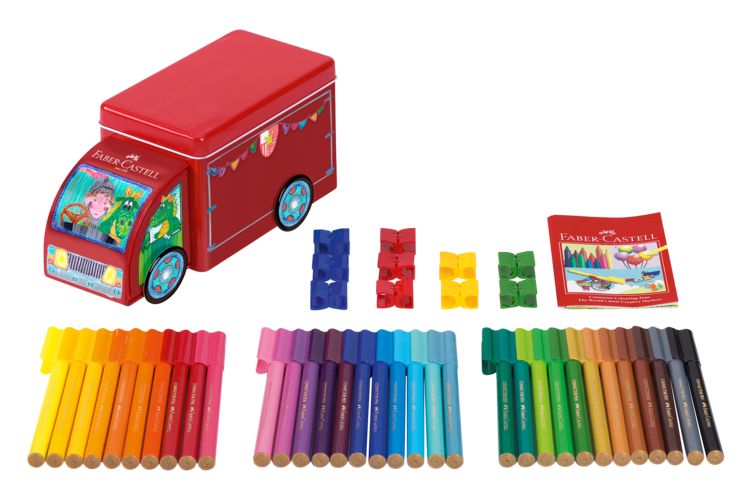 Produktbild: Faber-Castell Filzstifte Connector Truck 33er Set