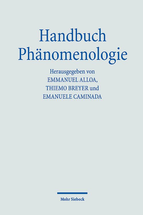 Produktbild: Handbuch Ph&auml;nomenologie