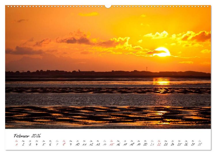 Produktbild: F&ouml;hrweh - Stimmungsvolle Nordsee Bilder (Wandkalender 2026 DIN A2 quer), CALVENDO Monatskalender