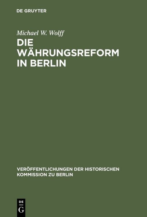 Produktbild: Die W&auml;hrungsreform in Berlin