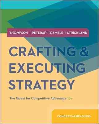 Produktbild: Thompson, A: Crafting and Executing Strategy: Concepts and R