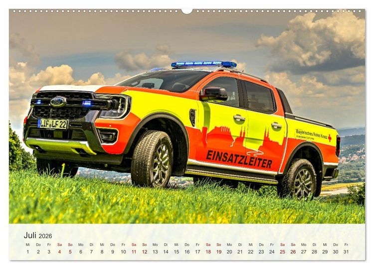 Produktbild: Einsatzfahrzeuge 112 (Wandkalender 2026 DIN A2 quer), CALVENDO Monatskalender