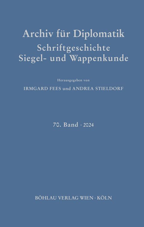 Produktbild: Archiv f&uuml;r Diplomatik, Schriftgeschichte, Siegel- und Wappenkunde
