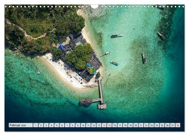 Produktbild: Indonesien von oben - spektakul&auml;re Landschaften aus der Vogelperspektive (Wandkalender 2026 DIN A3 quer), CALVENDO Monatskalender