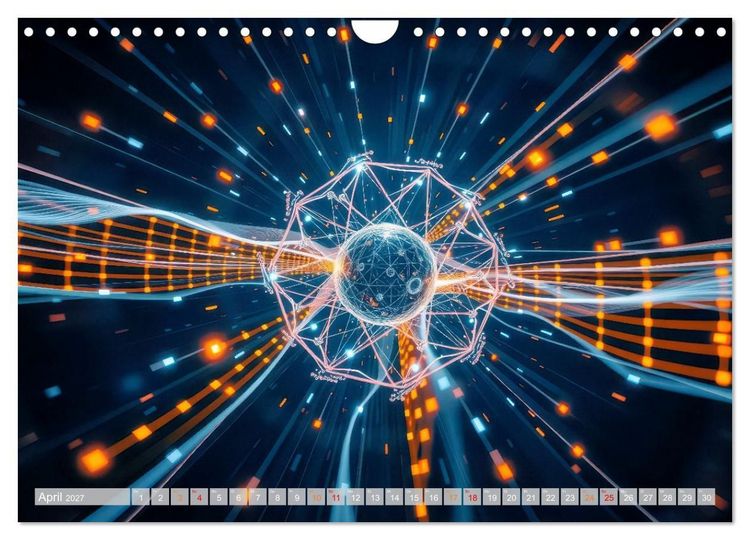 Produktbild: Quantenmechanik von Bits zu Qubits (Wandkalender 2027 DIN A4 quer), CALVENDO Monatskalender