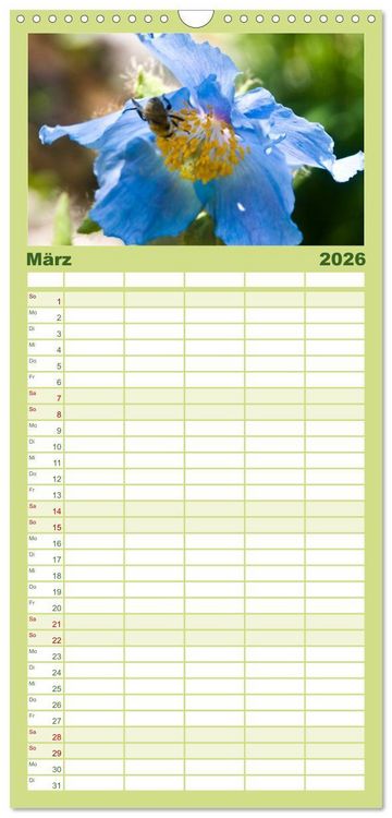 Produktbild: Familienplaner 2026 - Oasen der Ruhe 2026 / Geburtstagskalender mit 5 Spalten (Wandkalender, 21 x 45 cm) CALVENDO