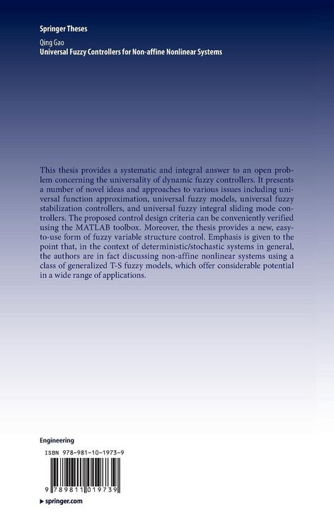 Produktbild: Universal Fuzzy Controllers for Non-affine Nonlinear Systems