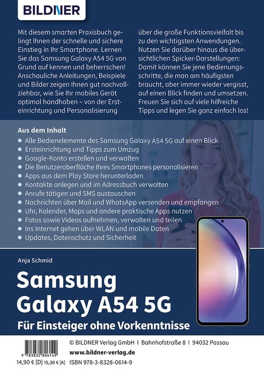 Samsung Galaxy A54 5G - Für Einsteiger ohne Vorkenntnisse