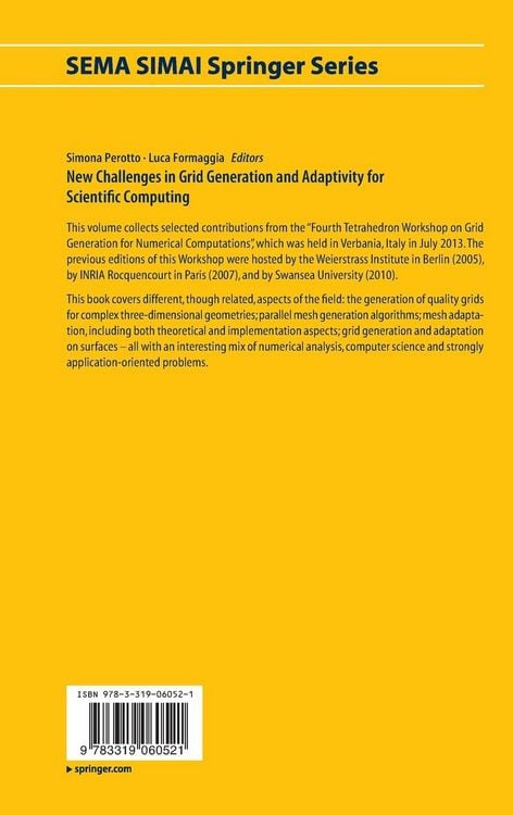 Produktbild: New Challenges in Grid Generation and Adaptivity for Scientific Computing