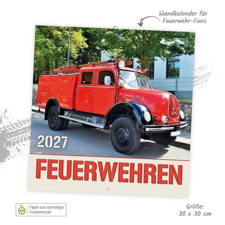 Produktbild: TR&Ouml;TSCH - Brosch&uuml;renkalender Feuerwehren 2027
