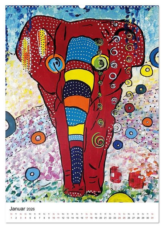 Produktbild: Pop Art Animals - Atelier Zippo (Wandkalender 2026 DIN A2 hoch), CALVENDO Monatskalender
