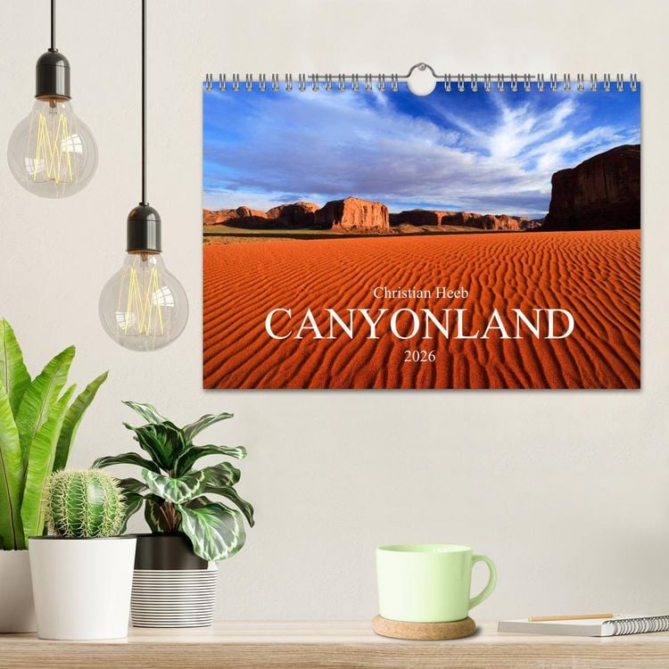 Produktbild: CANYONLAND USA Christian Heeb / UK Version (Wall Calendar 2026 DIN A4 landscape), CALVENDO 12 Month Wall Calendar