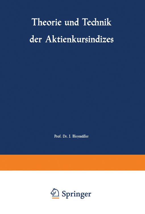 Produktbild: Theorie und Technik der Aktienkursindizes