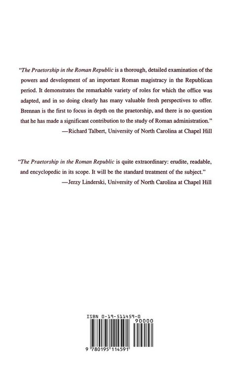 Produktbild: The Praetorship in the Roman Republic