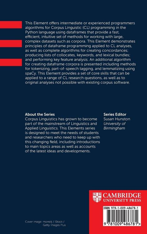 Produktbild: Programming for Corpus Linguistics with Python and Dataframes
