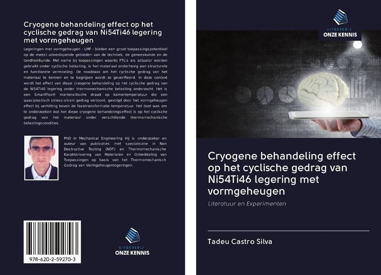 Produktbild: Cryogene behandeling effect op het cyclische gedrag van Ni54Ti46 legering met vormgeheugen