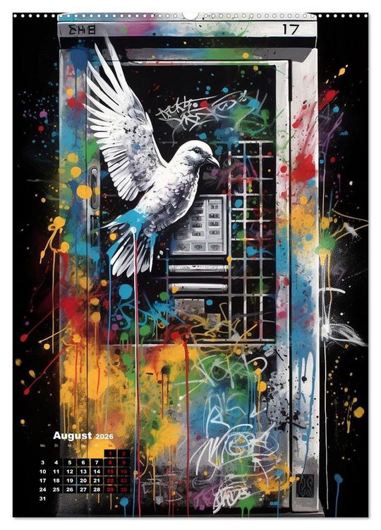 Produktbild: Graffiti Art (Wandkalender 2026 DIN A2 hoch), CALVENDO Monatskalender