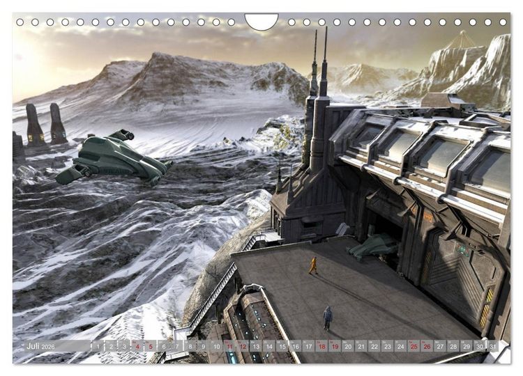Produktbild: Science Fiction Visionen (Wandkalender 2026 DIN A4 quer), CALVENDO Monatskalender