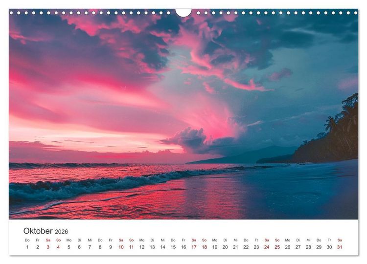Produktbild: Gestrandet - Ein Jahr auf Robinsons Insel (Wandkalender 2026 DIN A3 quer), CALVENDO Monatskalender