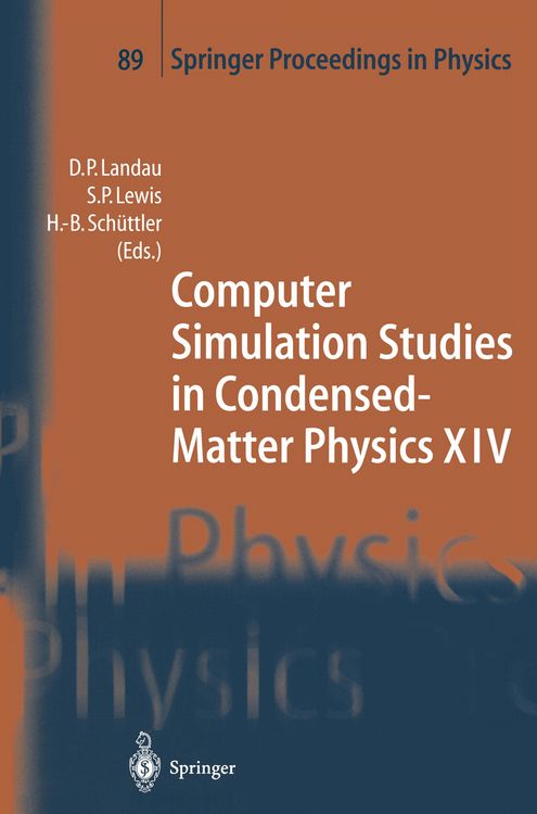 Produktbild: Computer Simulation Studies in Condensed-Matter Physics XIV