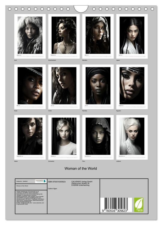 Produktbild: Woman of the World (Wandkalender 2026 DIN A4 hoch), CALVENDO Monatskalender