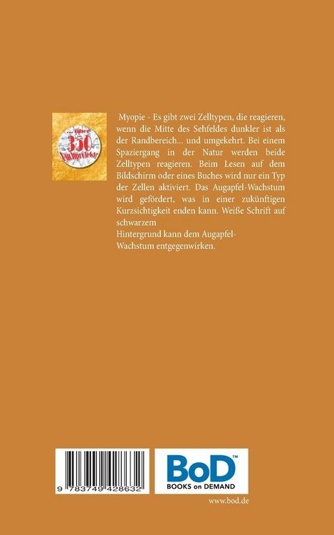 Produktbild: Vorbeugung gegen Myopie - Invertierte Lesetexte gegen Kurzsichtigkeit