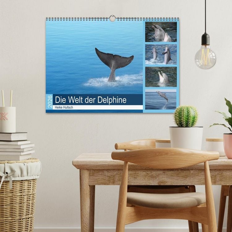 Produktbild: Die Welt der Delphine (Wandkalender 2026 DIN A3 quer), CALVENDO Monatskalender