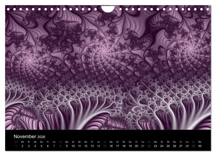 Produktbild: Die Farbe Lila (Wandkalender 2026 DIN A4 quer), CALVENDO Monatskalender