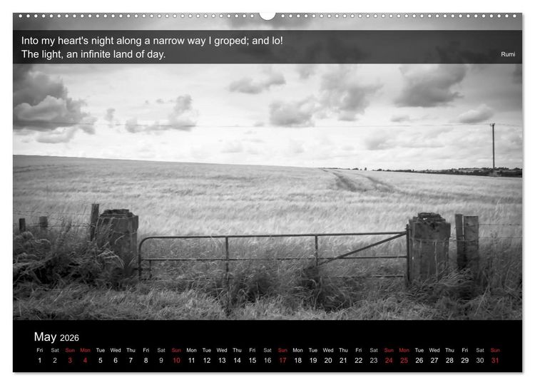 Produktbild: Through the Gate with Rumi (High Quality Premium Wall Calendar 2026 DIN A2 landscape),CALVENDO 12 Month Wall Calendar