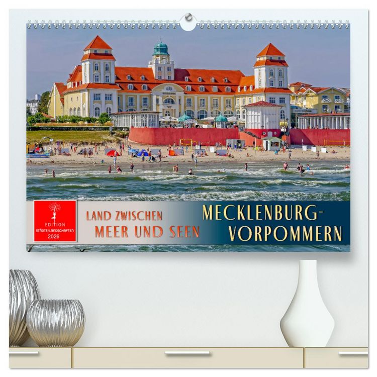 Produktbild: Mecklenburg-Vorpommern - Land zwischen Meer und Seen (hochwertiger Premium Wandkalender 2026 DIN A2 quer), Kunstdruck in Hochglanz